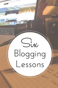 six blogging lessons