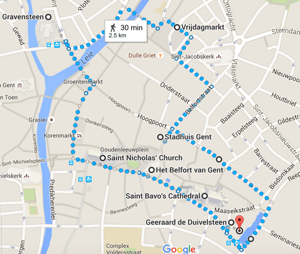 Ghent Belgium walking tour