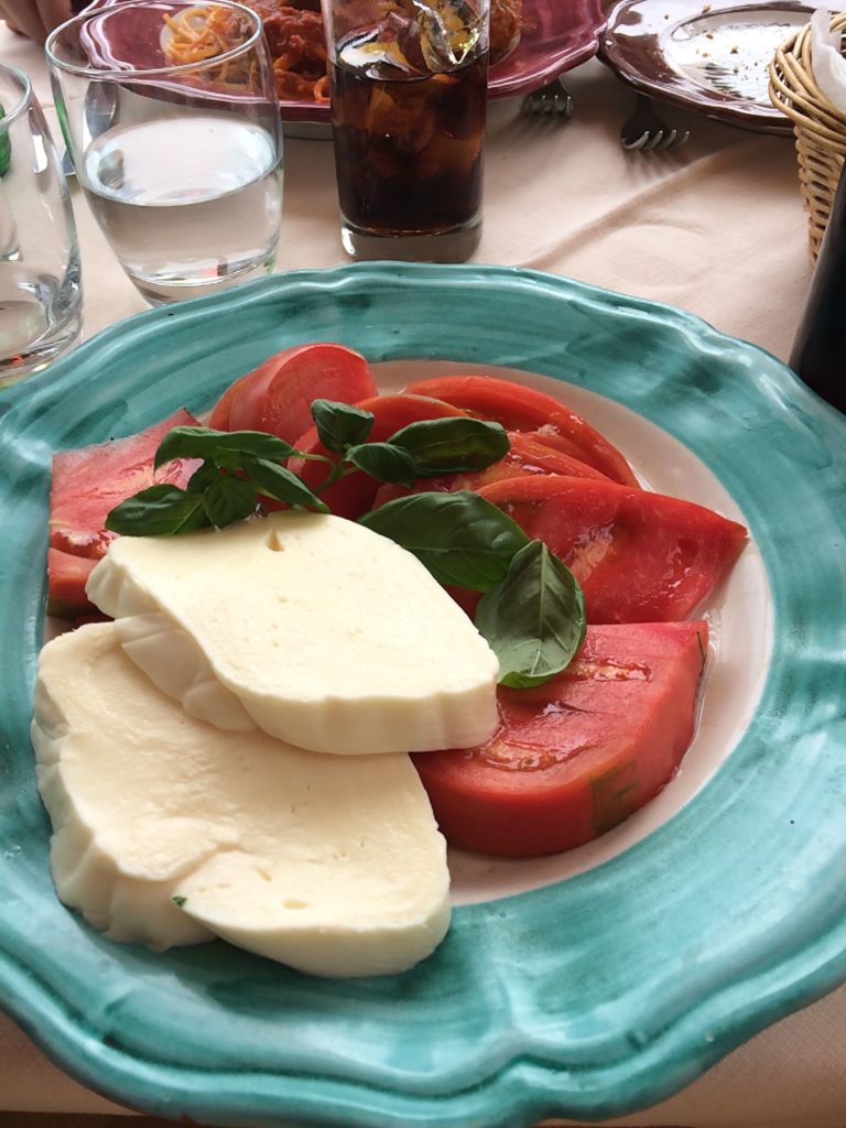 caprese salad amalfi coast