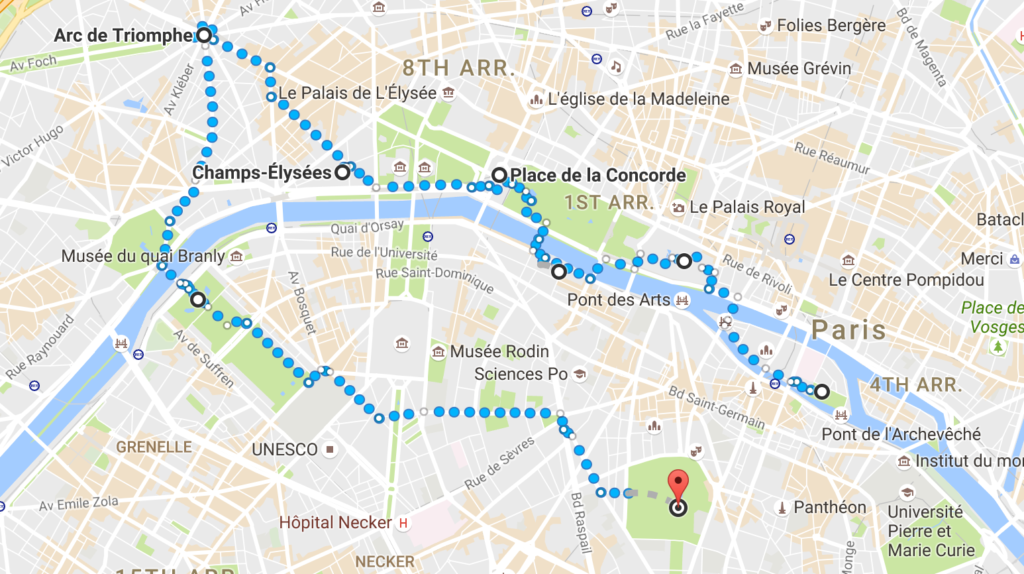 layover in paris walking route