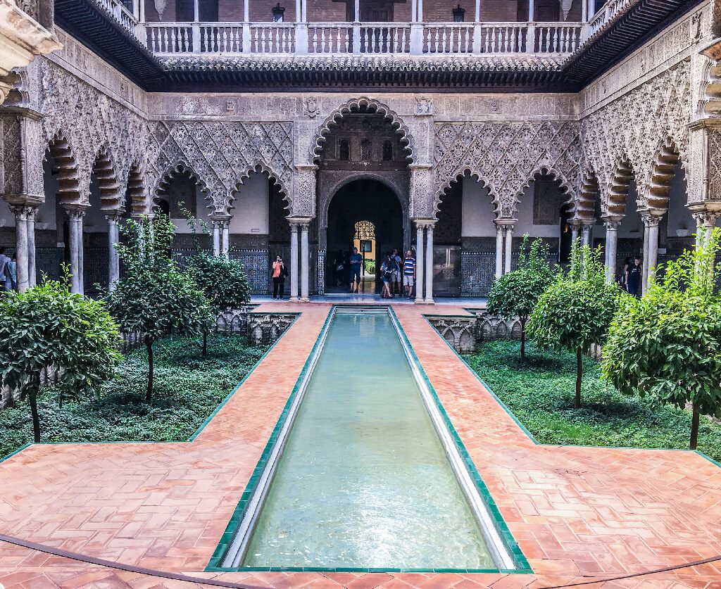 lions gate alcazar of seville