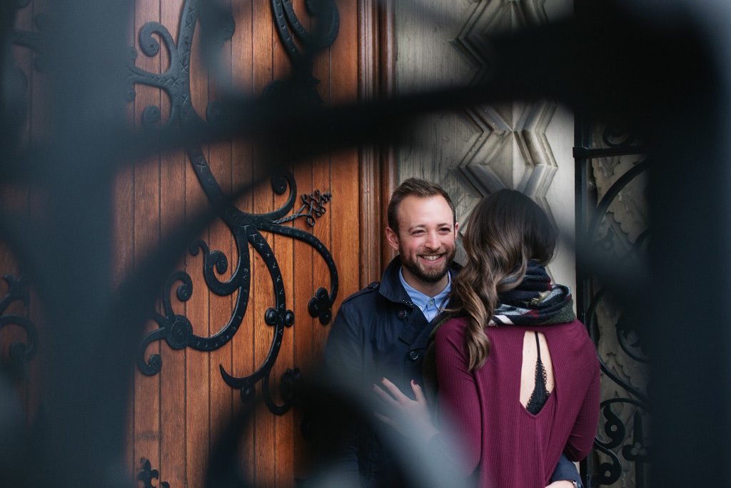 engagement photos at the university of Toronto