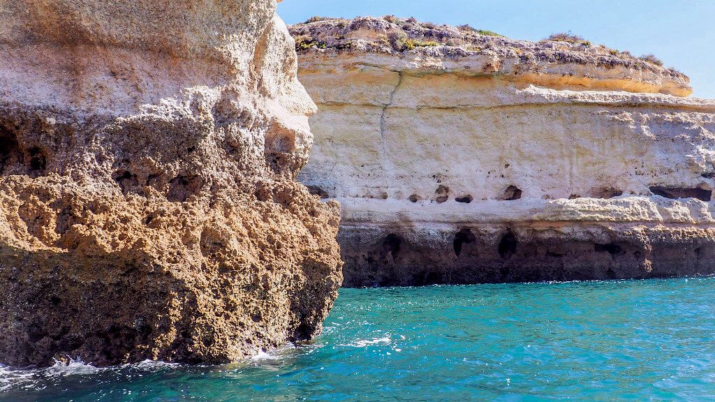 photos of the algarve benagil caves