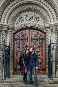 engagement photos at the university of Toronto