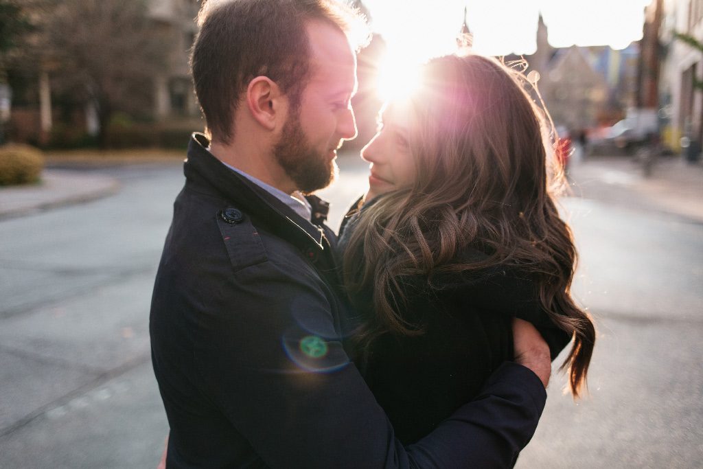 engagement photos at the university of Toronto