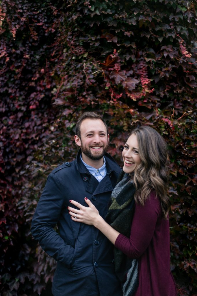 engagement photos at the university of Toronto