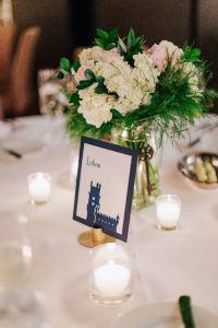 travel theme wedding table