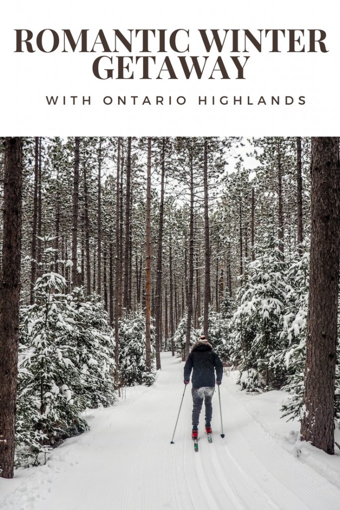 snowshoeing ontario romantic winter getaway