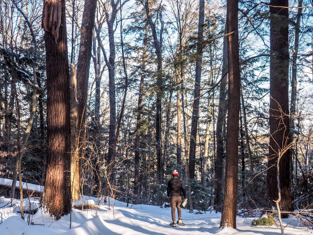 snowshoeing ontario romantic winter getaway