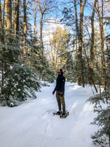 snowshoeing ontario romantic winter getaway