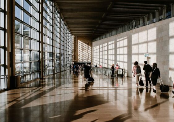 Image of an airport for a business trip
