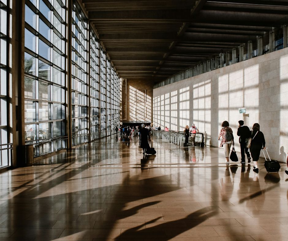 Image of an airport for a business trip